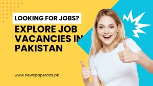 Jobs Vacancies in Pakistan